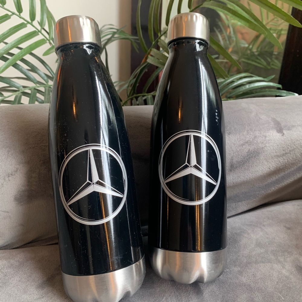 Mercedes-Benz Black Tumblers with Silver Logo (2)